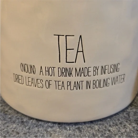 Wood handle mud pie white teapot pot - Picture 2 of 2